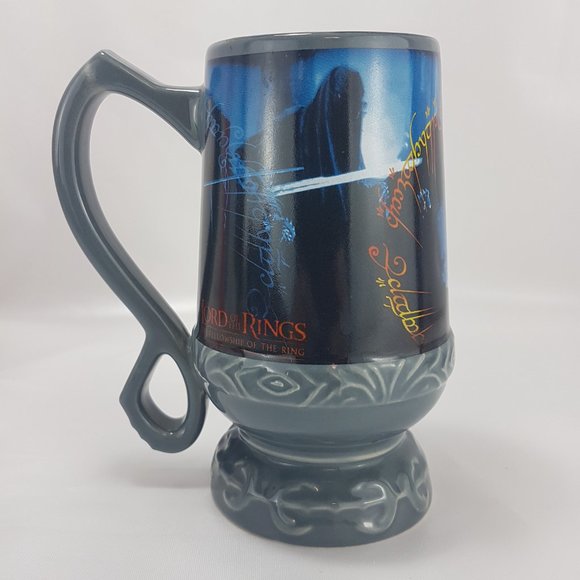 Vintage 2001 Lord of the Rings Fellowship of the Ring Mug Teacup Stein Tolkien - Picture 6 of 16